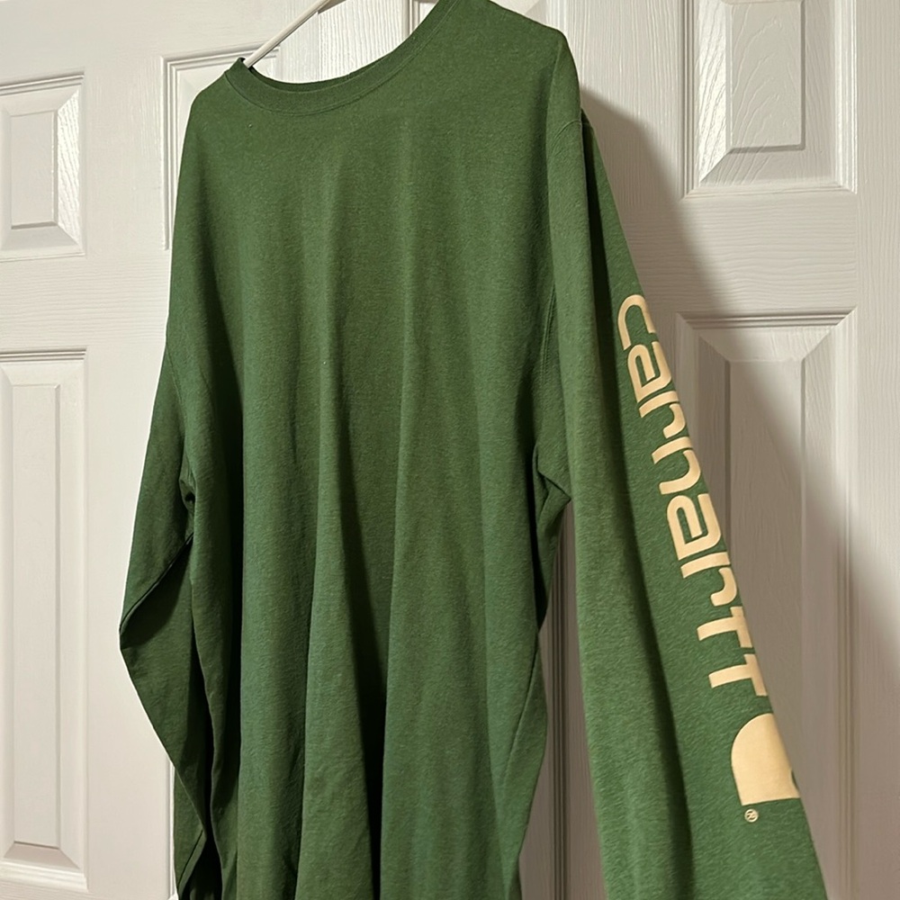 Carhartt  2XL long sleeve loose sleeve T-shirt green